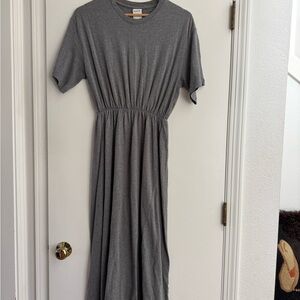 Kowtow grey maxi dress XS new
